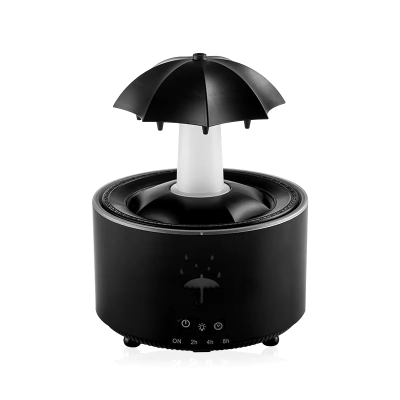 New Creative Rotating Raindrop Aromatherapy Machine Rain Cloud Humidifier Heavy Fog Quantity Colorful Moving Head Humidifier